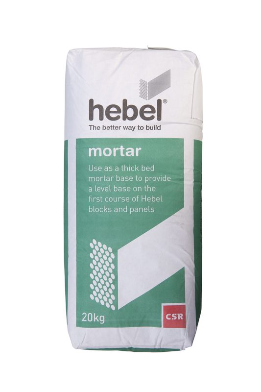 Hebel mortar 20kg (image: Hebel)